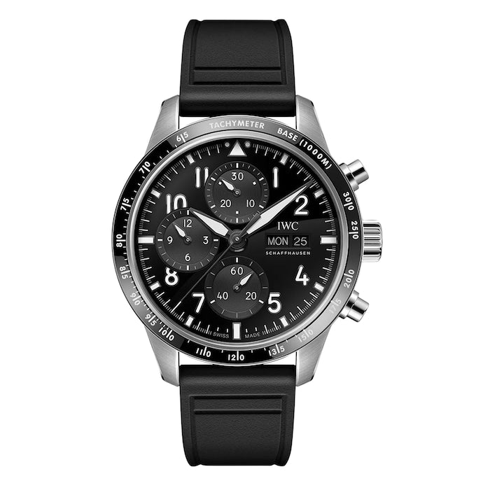 Pilot Performance Chronograph 41mm AMG Mens Watch Black Rubber