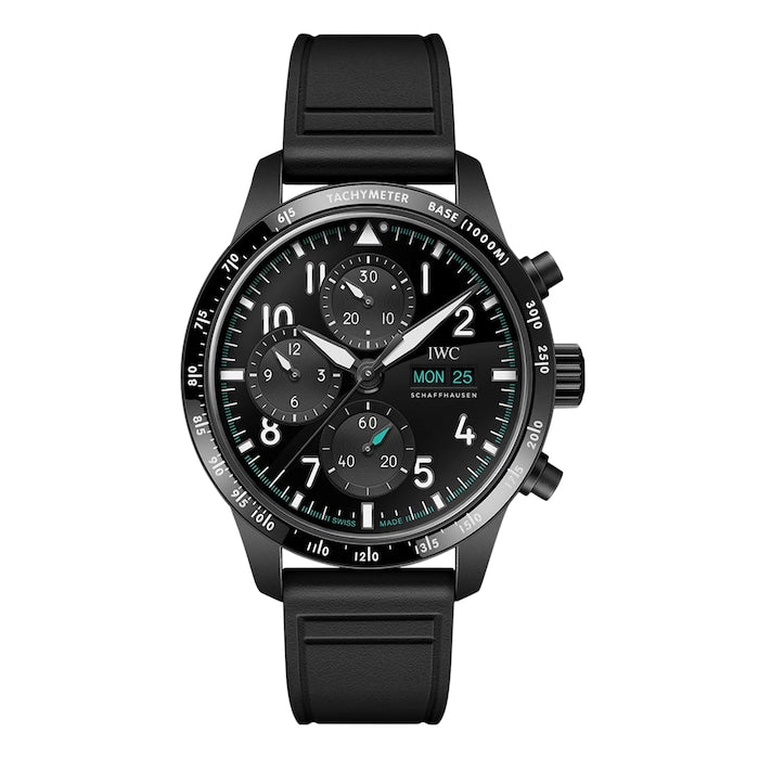 Pilot Performance Chronograph 41mm Mercedes AMG Petronas Formula OneTM Team Mens Watch Black Rubber