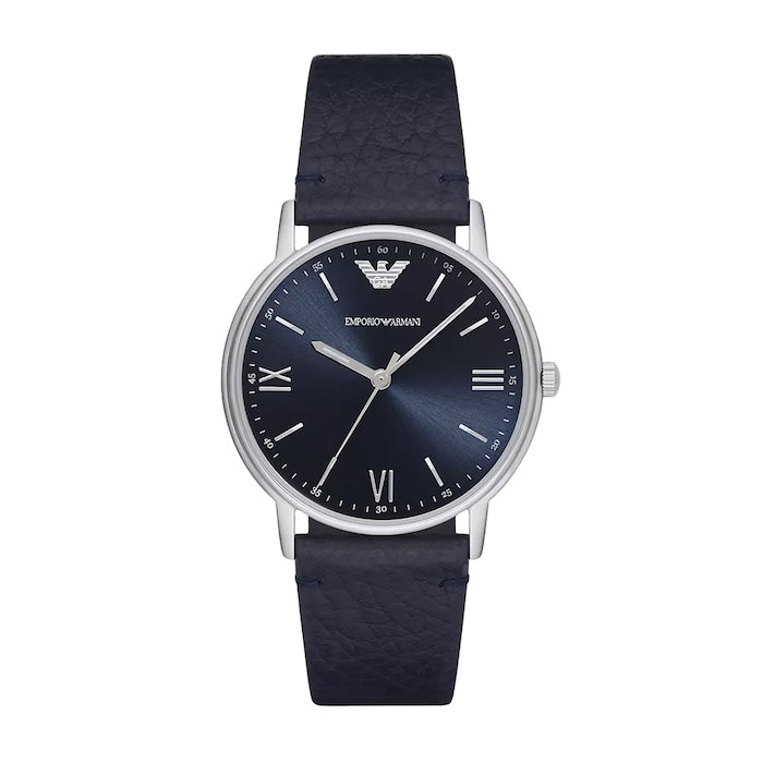 Stainless Steel and Leather 41mm Mens Watch