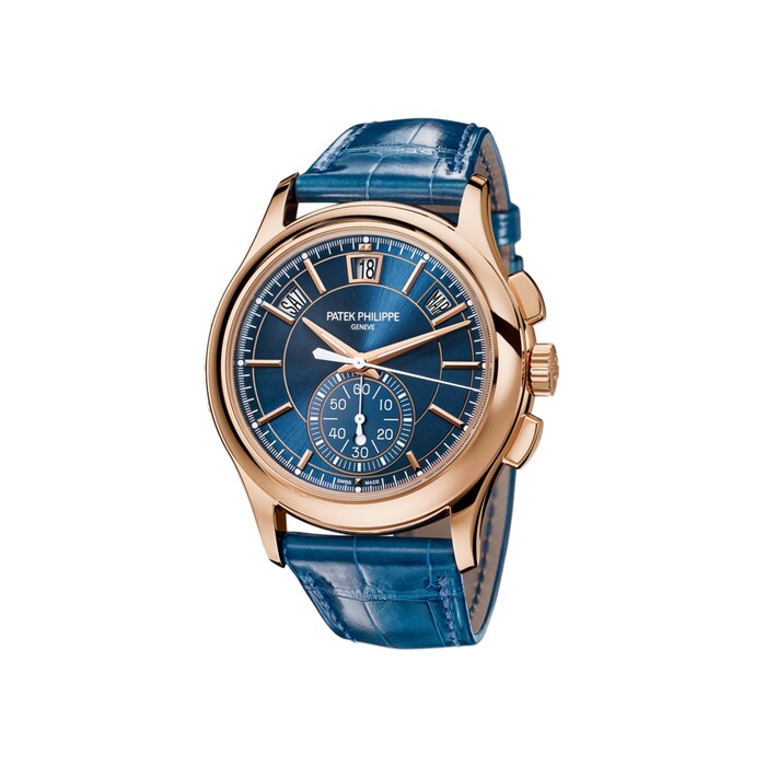 Patek Philippe Automatic 42mm Men’s Watch with Blue Material Dial, Gold Case, 30m Water Resistant / 5905R-010 Fast Dispached