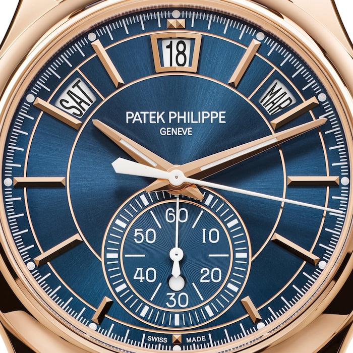Patek Philippe Automatic 42mm Men’s Watch with Blue Material Dial, Gold Case, 30m Water Resistant / 5905R-010 Fast Dispached