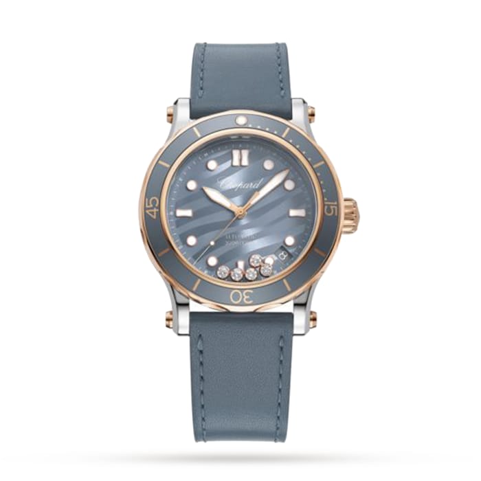 Happy Ocean 40mm, Automatic, Ethical Rose Gold, Stainless Steel, Diamonds