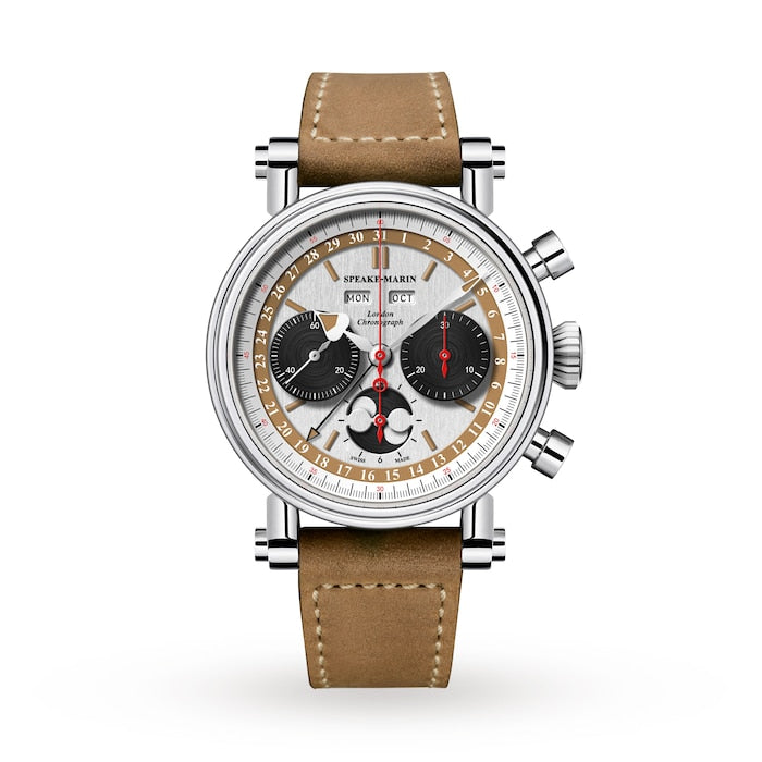 London Chronograph Brown Dial LIMITED EDITION - Exceptional Valjoux 88 movement