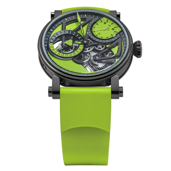 Dual Time Lime 38mm Limited Edition Mens Watch Green