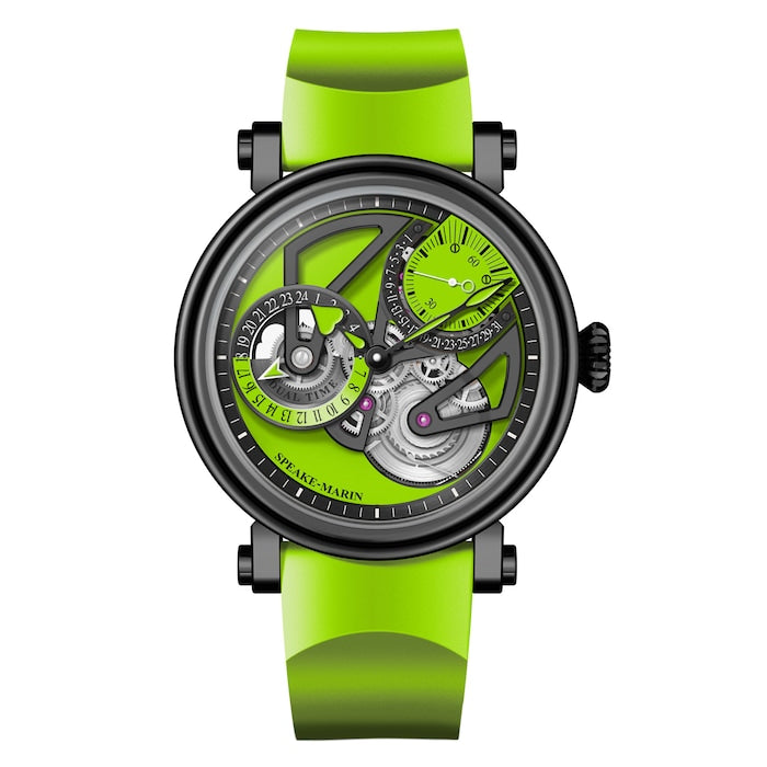 Dual Time Lime 42mm Limited Edition Mens Watch Green
