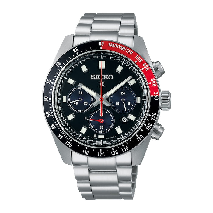 Speedtimer â€˜Go Largeâ€™ Solar Chronograph 41.5mm Mens Watch Black