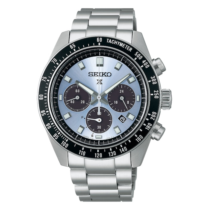 Prospex Crystal Trophy Speedtimer Solar Chronograph 41.5mm Mens Watch Blue