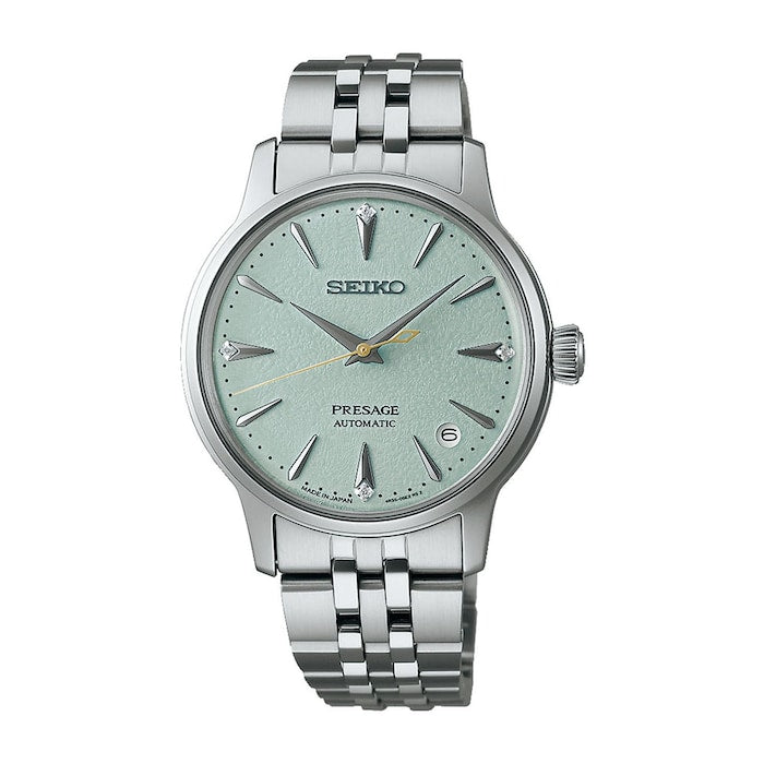 Presage 'Frozen Mojito' Diamond Cocktail Time 34mm Ladies Watch