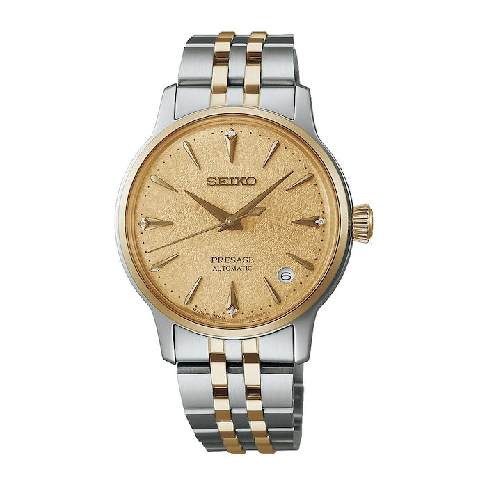 Presage 'Frozen Daiquiri' Diamond Cocktail Time 34mm Ladies Watch