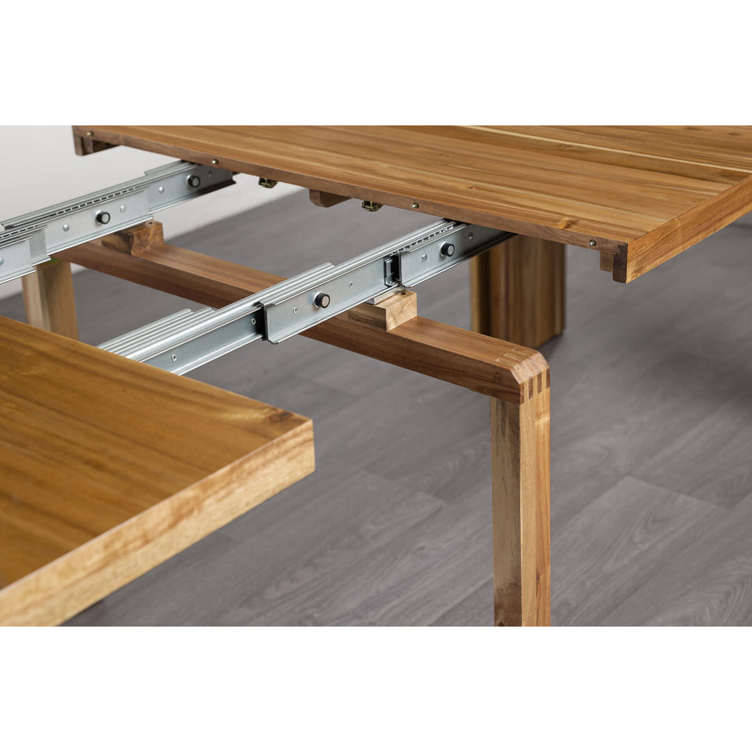 Transformer Extending Dining Table in Australian Acacia with One Bench