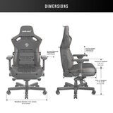Anda seaT Kaiser Series 3 Large Gaming Chair, Black
