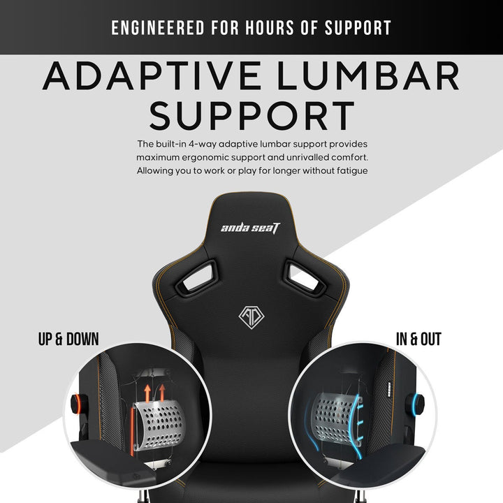 Anda seaT Kaiser Series 3 Large Gaming Chair, Black