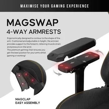 Anda seaT Kaiser Series 3 Large Gaming Chair, Black