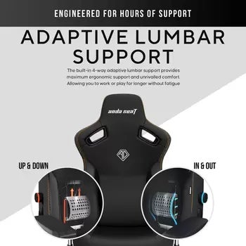 Anda seaT Kaiser Series 3 Large Gaming Chair, Black