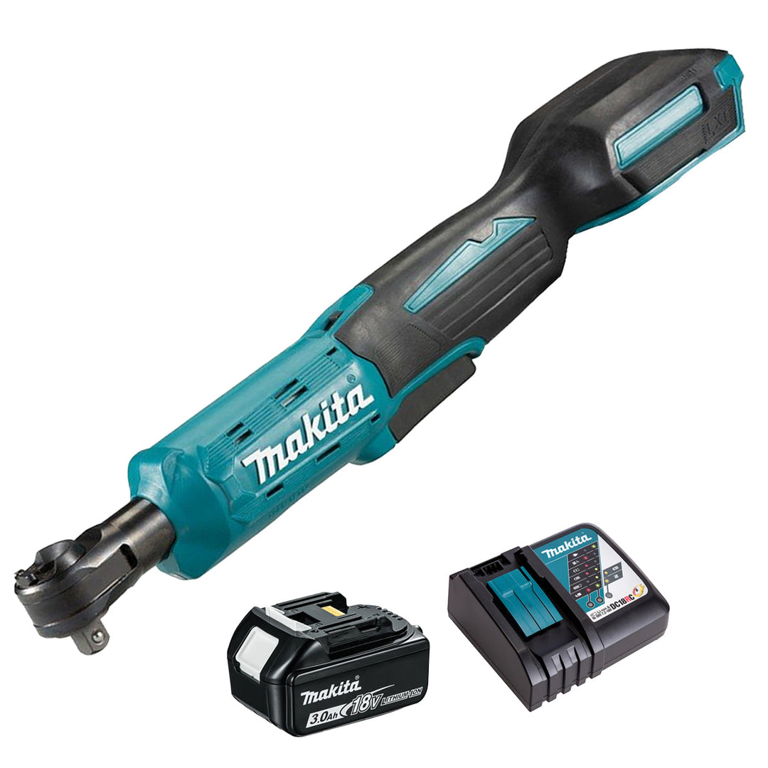 Makita DWR180Z 18V Ratchet Wrench with 1 x 3.0Ah Battery &amp; Charger