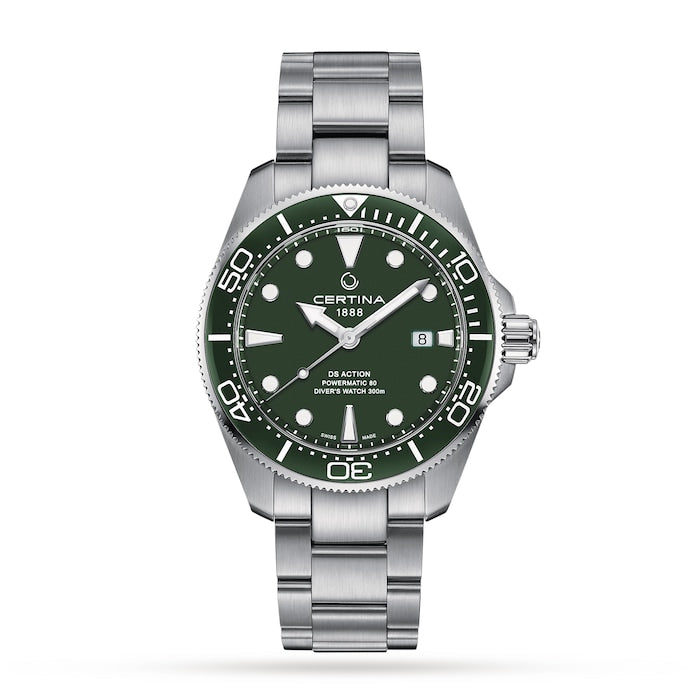 Aqua DS Action Diver Green Dial 43mm Mens Watch
