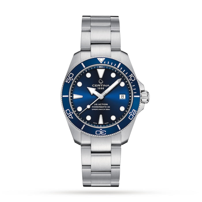 Aqua DS Action Diver Blue Dial 38mm Mens Watch