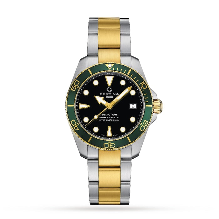 Aqua DS Action Diver Green Dial 38mm Mens Watch