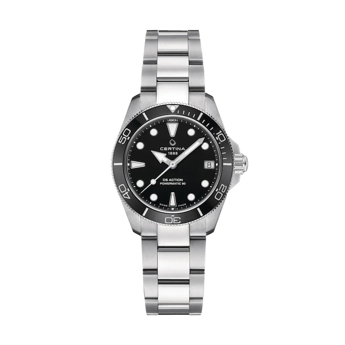 DS Action Powermatic 80 34.5mm Ladies Watch Black