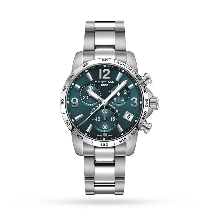 DS Podium Chronograph 1/10 Sec 41mm Mens Watch Green
