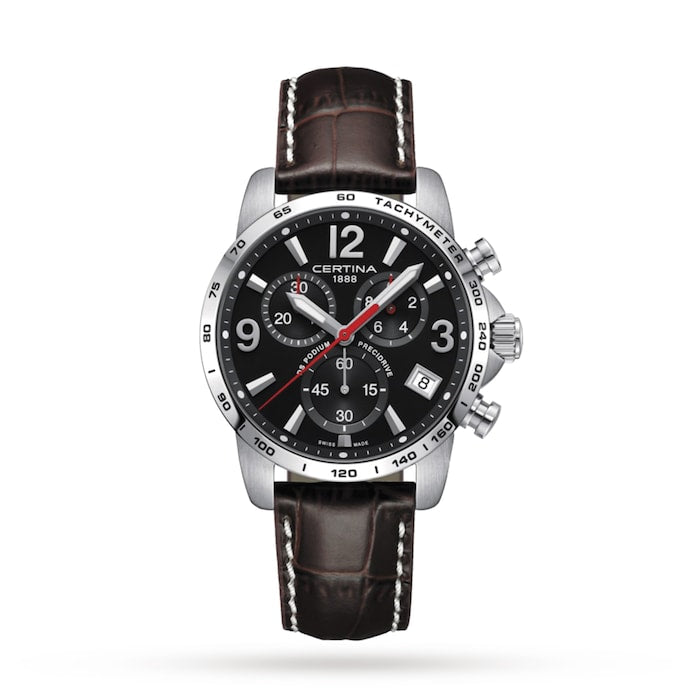 DS Podium Chronograph 1/10 Sec 41mm Mens Watch Black