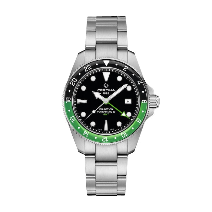 DS Action GMT Powermatic 80 41mm Mens Watch Black