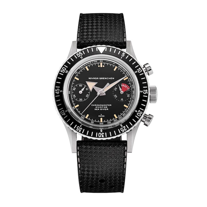 Chronomaster Broad Arrow 38mm Mens Watch Black