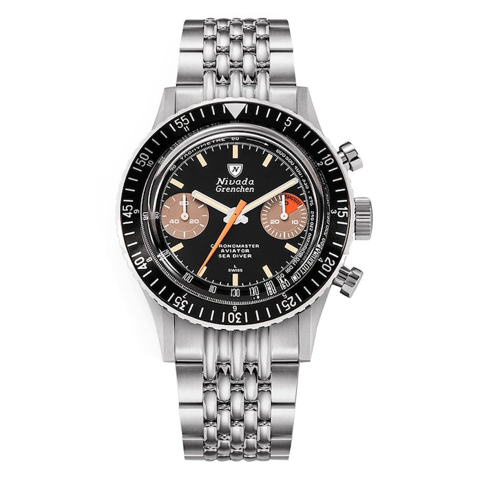 Chronomaster Orange Boy 38mm Mens Watch Black