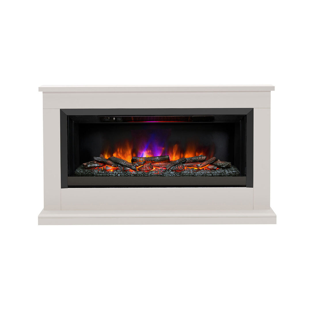 Flare Hansford Grande Electric Fireplace Suite in Cream, 2kW