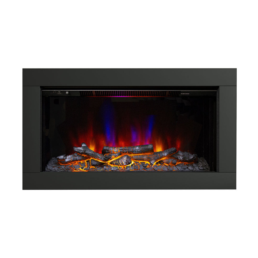 Flare Avella Wall Mounted Inset Electric Fire in Black, 2kW
