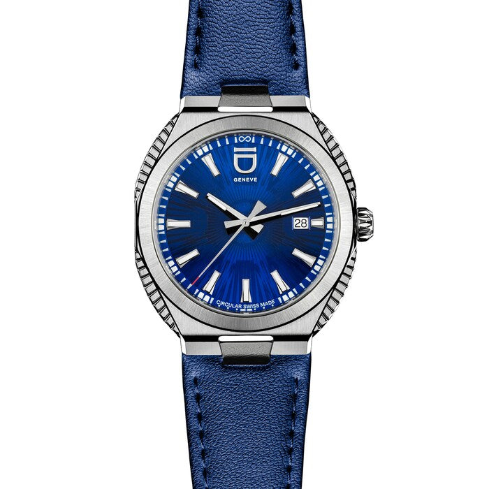 Circular S Blue Dial Fluted Sides 41mm