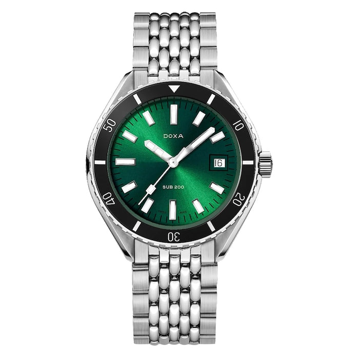Sub 200 42mm Mens Watch Green Stainless Steel