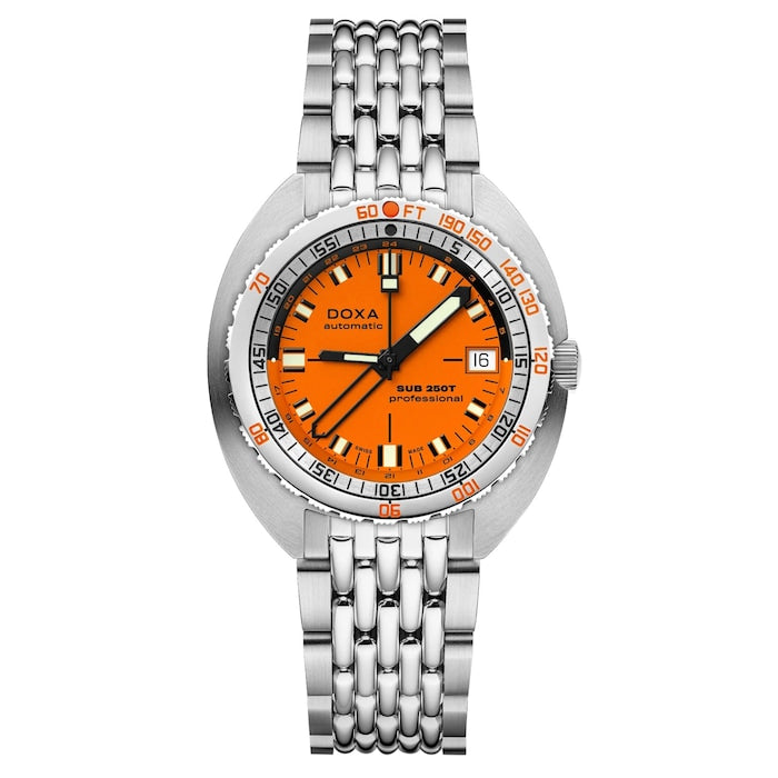 Sub 250T GMT 40mm Mens Watch Orange Stainless Steel