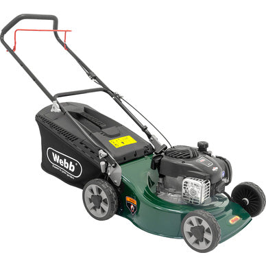 Webb 125cc 46cm Briggs &amp; Stratton Petrol Rotary Lawnmower