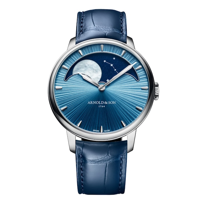 Perpetual Moon 41.5mm Platinum Limited Edition Mens Watch Celestial Blue