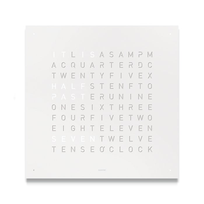 EARTH 45 Stainless Steel White Pepper Wall Clock