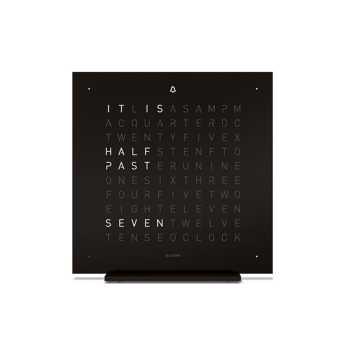 TOUCH Deep Black Table Clock 13.5cm