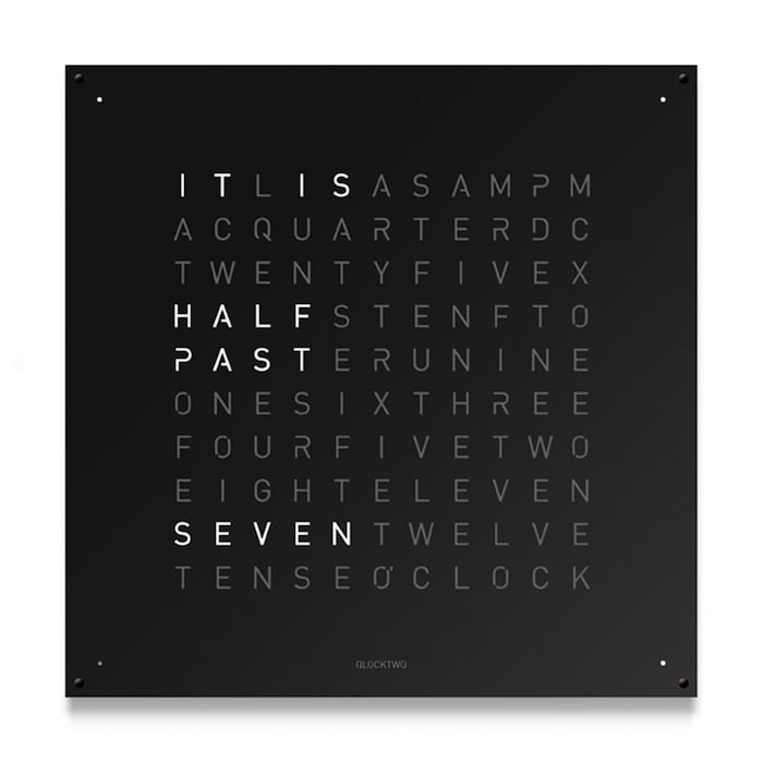 LARGE Stainless Steel Black Pepper Wall Clock 90cm