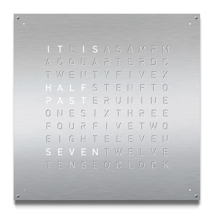 LARGE Stainless Steel Wall Clock 90cm