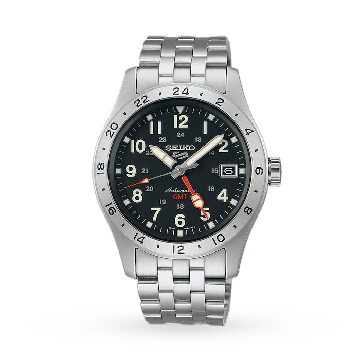 Field Deploy Mechanical GMT 39.5mm Mens Watch Black