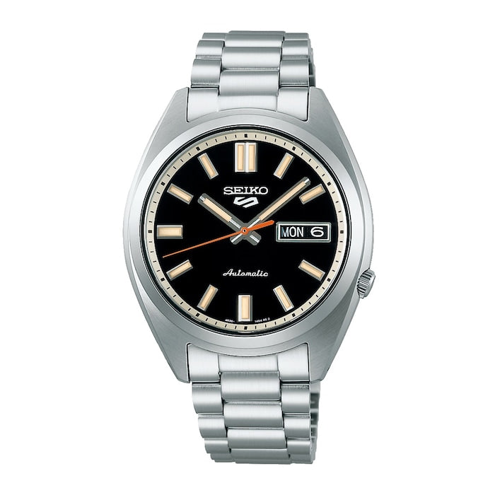 5 Sports SNXS 'Deep Black Wash' Classic Sports 37.5mm Mens Watch Black