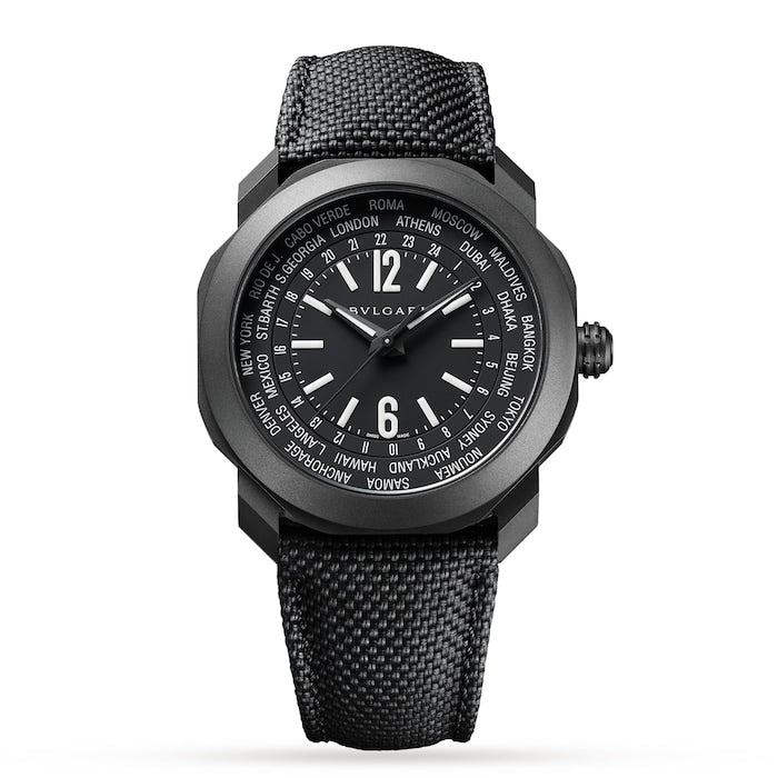Bvlgari Octo Roma 41mm Black Dial Watch
