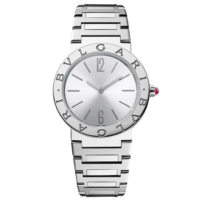 Bvlgari Bvlgari 33mm Grey Dial Ladies Watch - Stainless Steel 