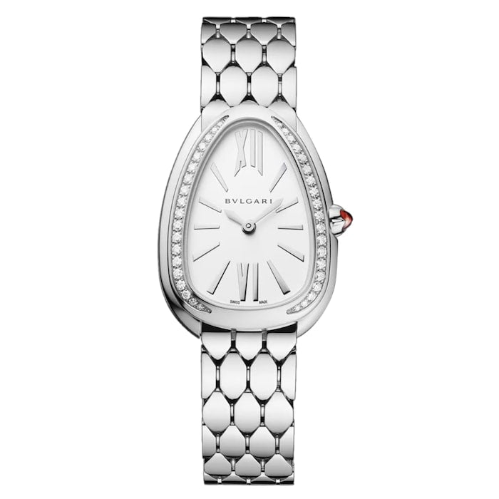 Serpenti Seduttori 33mm Ladies Watch White
