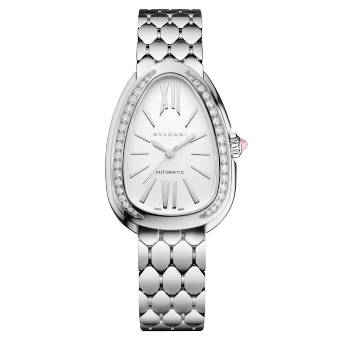 Serpenti Seduttori Automatic 34mm Ladies Watch White