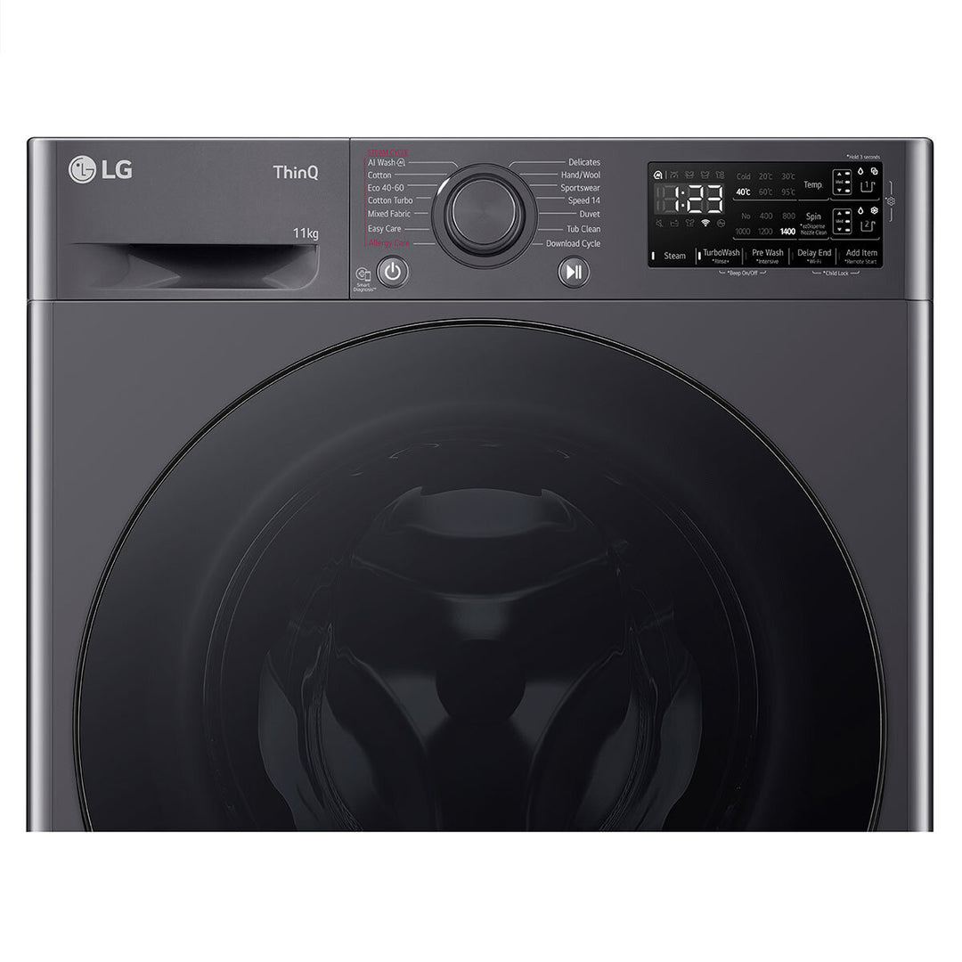 LG F4Y511GBLA1, 11kg, 1400rpm. Washing Machine, A Rated in Slate Grey