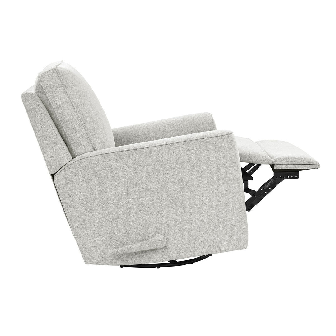 True Innovations Paxley Grey Fabric Swivel Recliner Chair