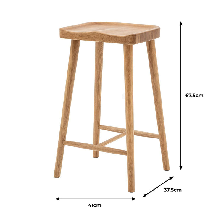 Gallery Tonto Natural Oak Bar Stool