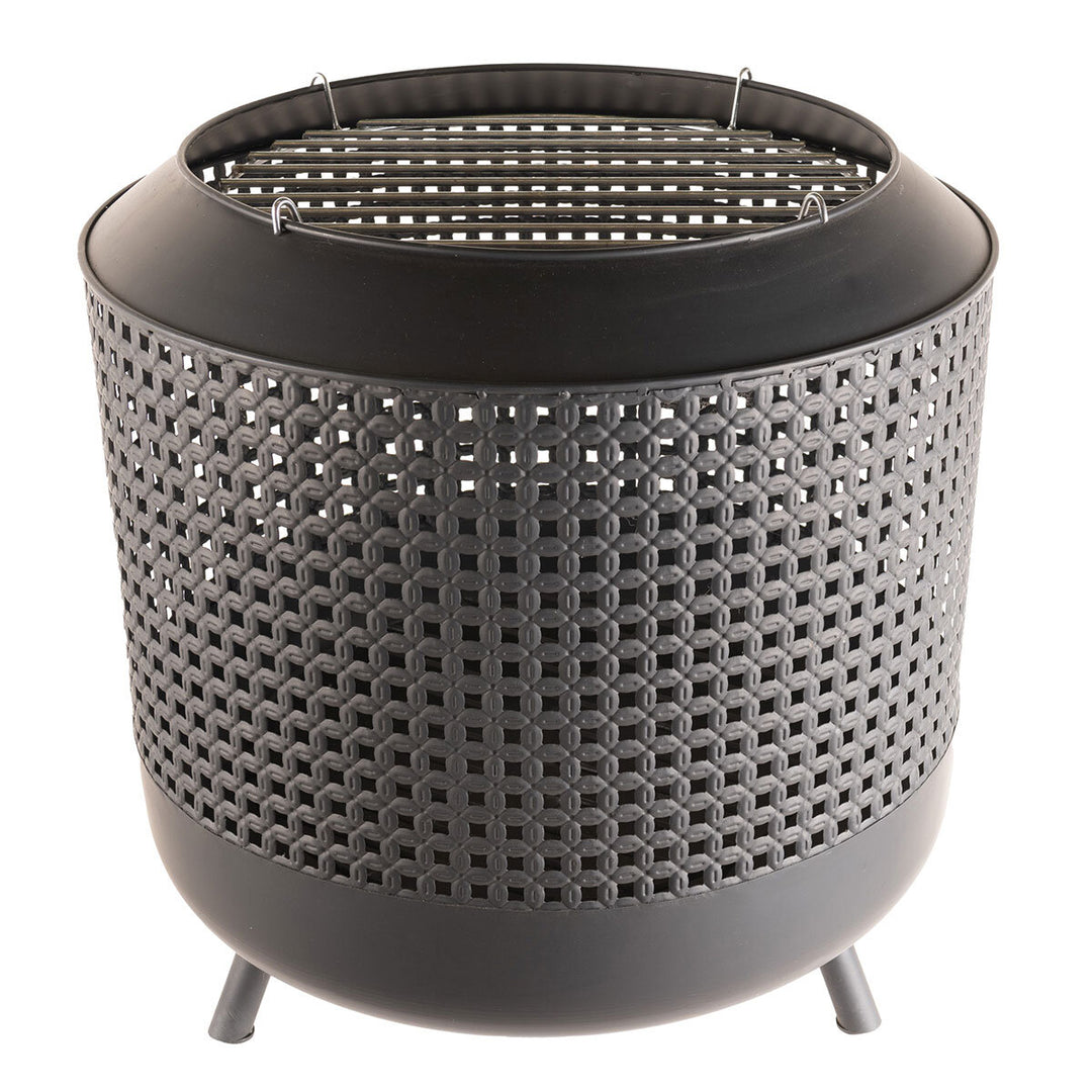 RedFire Midland Wood Burning Fire Basket + BBQ Grill