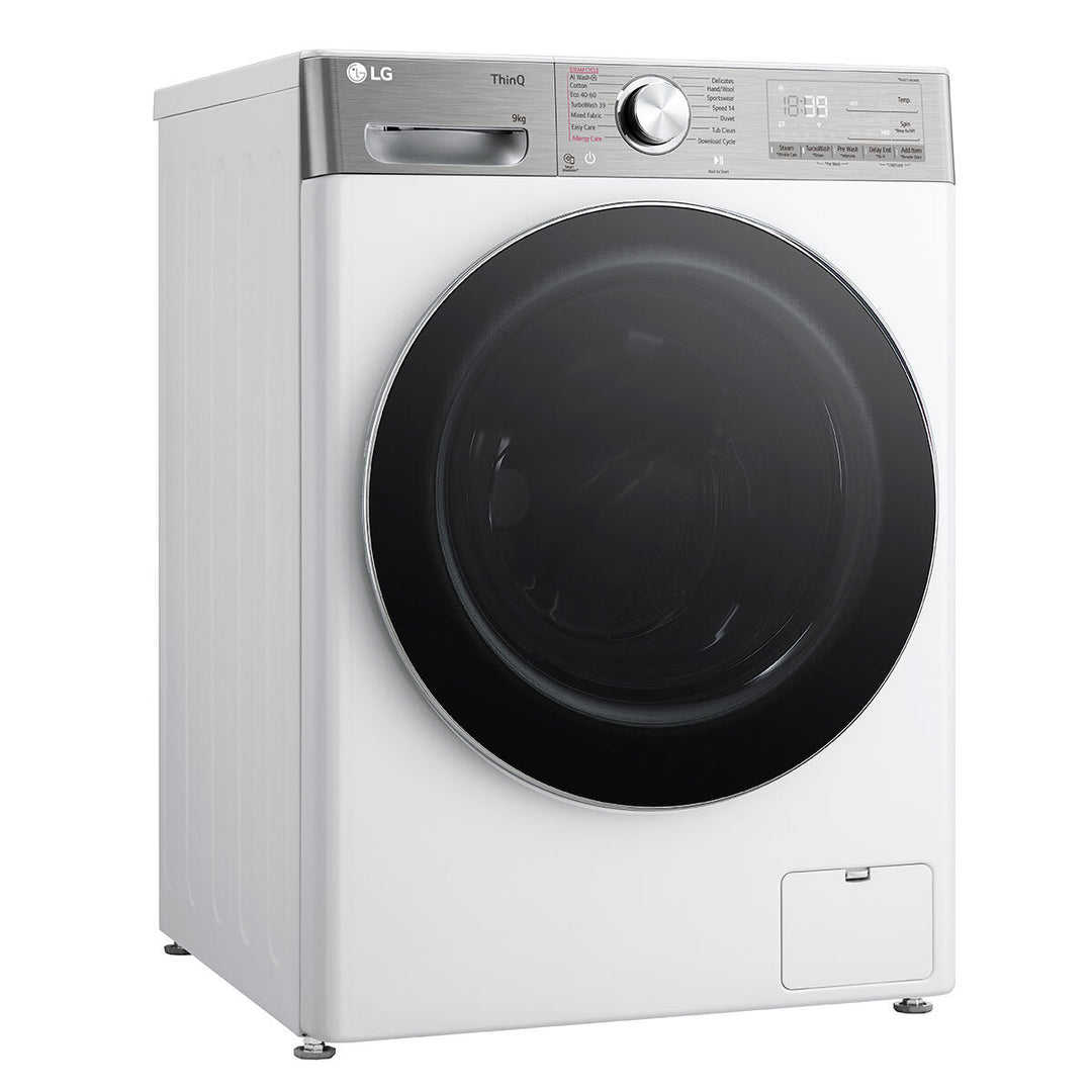 LG F4Y909WCTN4, 9kg, 1400rpm, Washing Machine, A Rated in White